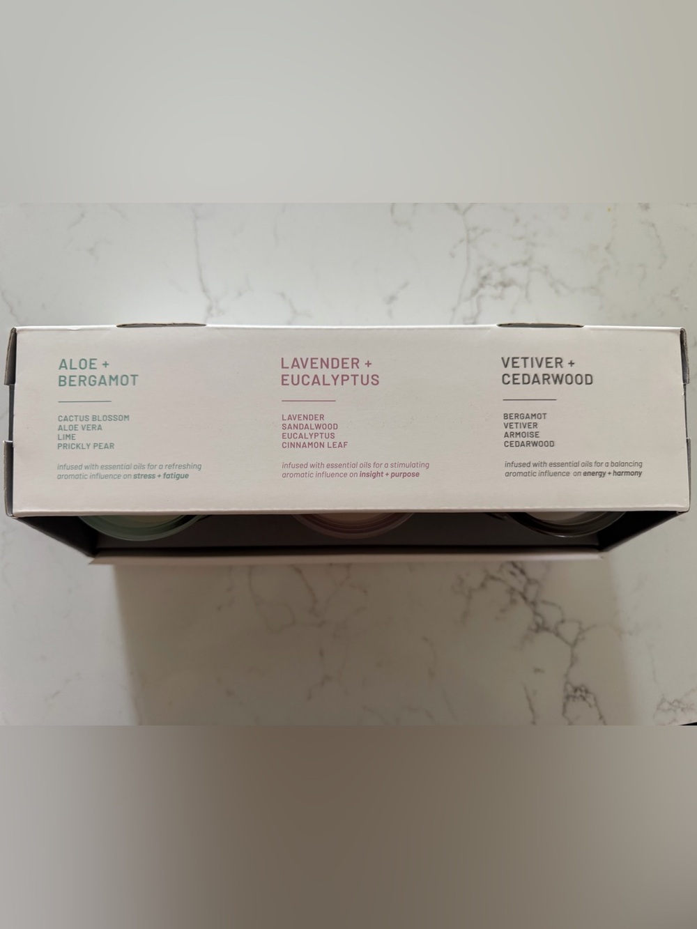 Lavender + Eucalyptus Scented Candle - Wellness Collection Trio - Picture 2 of 3